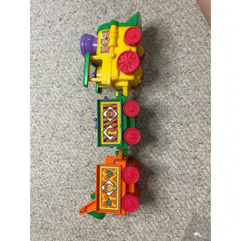 Fisher-Price Train Set Animal Cars Vintage Toy 2001 Mattel Preschool‎